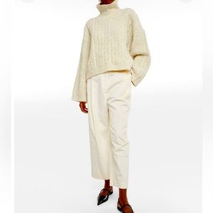 Eileen Fisher organic cotton slubby slouchy knit pullover sweater boho  …